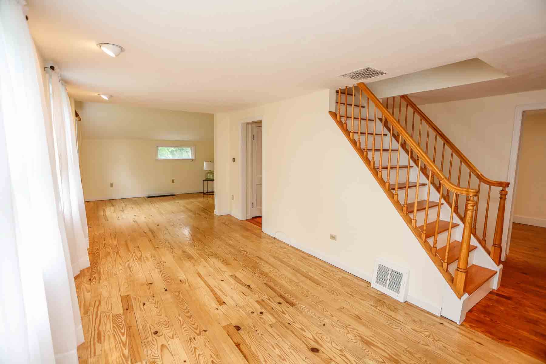 hardwood floors and stairs a