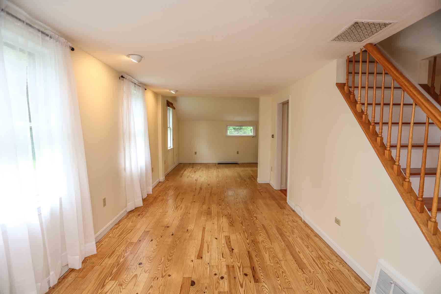 hardwood floors and stairs b